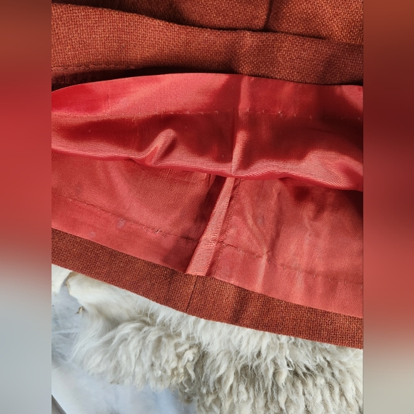 True Vintage Burnt Orange Pencil Skirt - Picture 2 of 3